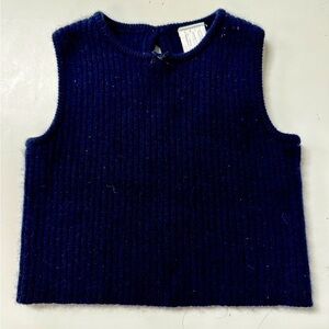 Baby Gap Navy CASHMERE tank top sweater vest 6-12m